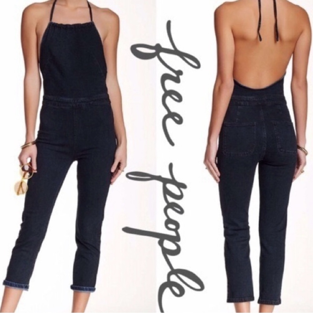 Free People Jean Jumpsuit. Size 8.